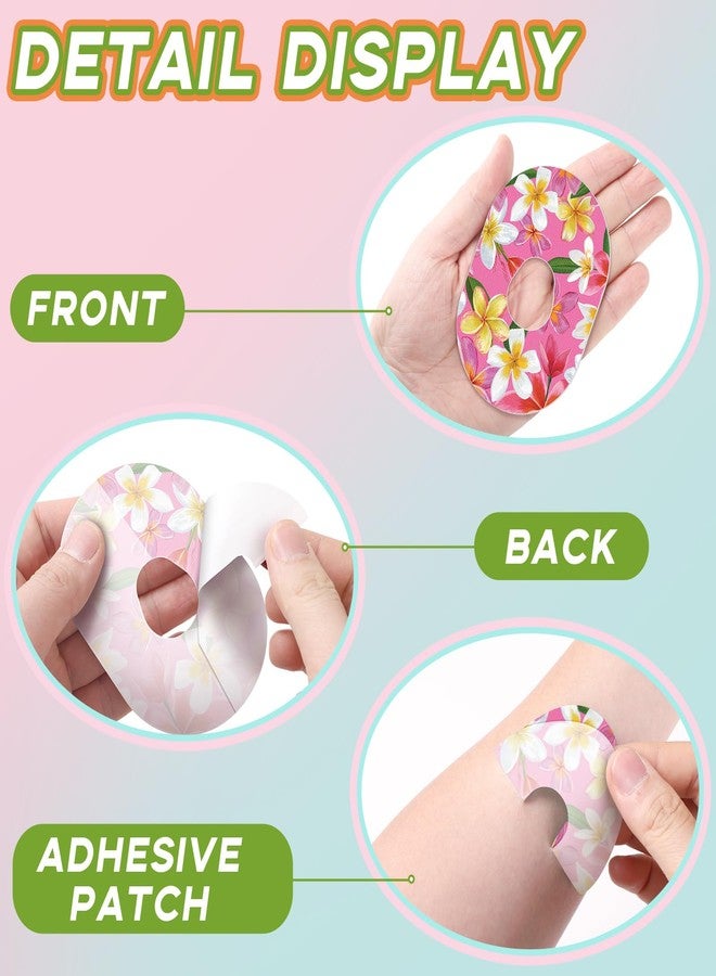 Panelee 25 Pcs Adhesive Patch Compatible with Dexcom Sweatproof Colorful Floral Variety Pre Cut Adhesive Tape, Glucose Monitor Protection (G7) - Image 4